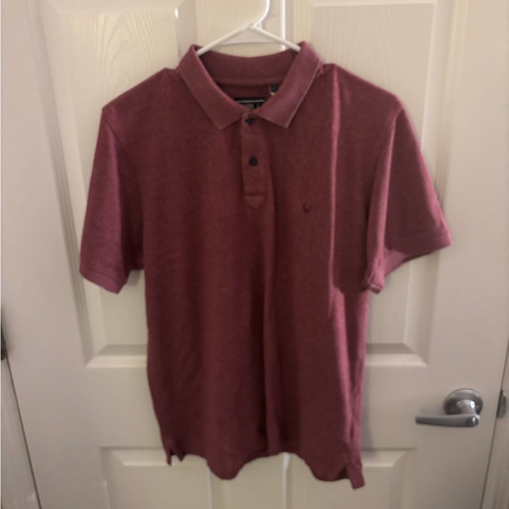 Maroon large men’s polo